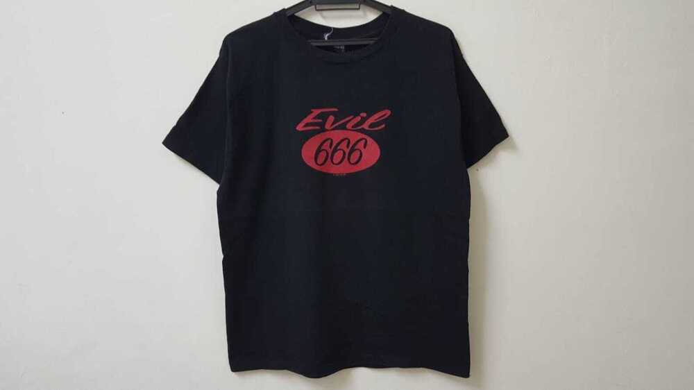 90s 1999 EVIL 666 Wording Logo T Shirt